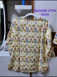 Floral Printed Kurta and Pyjama Night Suit