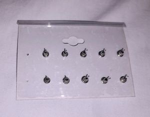 Stud Earing Combo Of 9