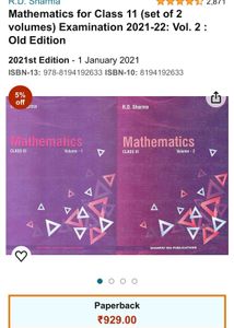 RD Sharma Mathematics 11 Class