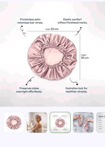 MINISO Bear sleepmask And Satin Sleep Bonnet COMBO