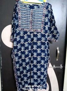 Beautiful Blue Printed Kurta