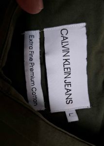 Calvin Klein Men's Olive Green Shirt