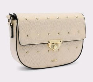 Iykyk Compact Beige Textured Sling Bag