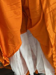 Beautiful Orange Embroidered Gown