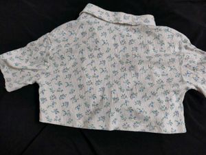Floral Cropped Shirt