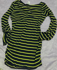 Striped Long Sleeve dress 32-34