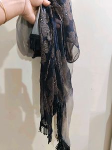 Elegant Grey Kurta Set with Intricate Embellishmen