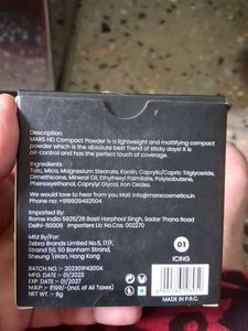 Mars HD Compact Powder Oil Control Shade 01 Icing
