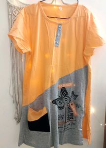 Long Tshirt Women Free Size