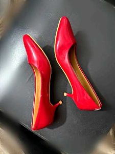 Elle Red Patent Leather Ballerinas