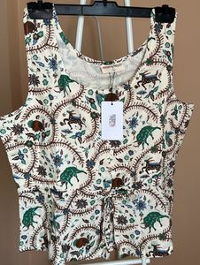 Bombay Paisley Floral Print Sleeveless Top