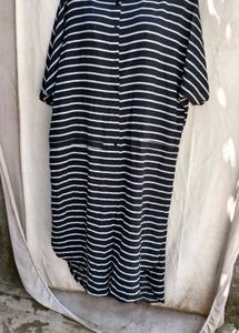I. Striped Button-Up Maxi Dress