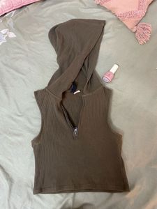 Hooded H&M Sleeveless Top