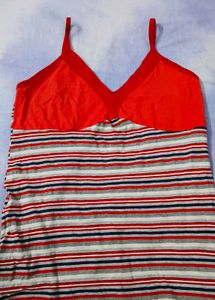 Comfortable Striped Nightgown