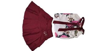 Floral Top &amp; Skirt Set