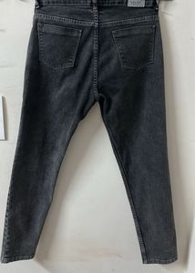 Washed Grey Denim Jeans