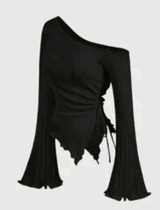 Off-Shoulder Long Sleeve Top