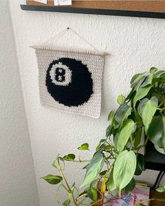 ⋆˚꩜｡8-Ball Tapestry Crochet⋆˚꩜｡