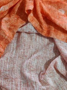 Unisex Shein Orange Abstract Print T-Shirt