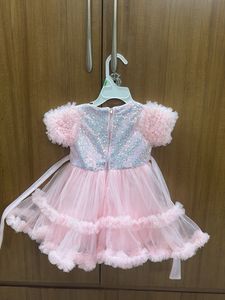 Sparkly Pink Tulle Party Dress