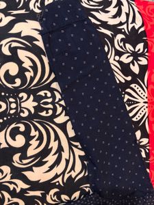 Boy's Navy Blue Printed Shirt