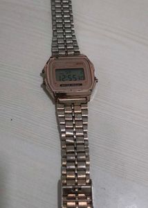 Retro Digital Rose Gold Watch