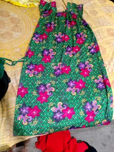 Vibrant Floral Print Maxi Dress