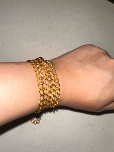 Elegant Gold Chain Link Bracelet