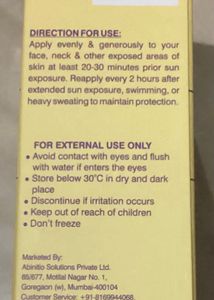 FULLY SEAL PACKED SUNSCREEN