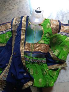 Green Lehenga Choli Set