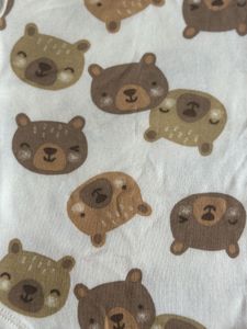 Adorable Bear Print Baby Bodysuit