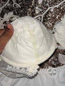 🤍Ivory Lace Bra and Panty Set🤍