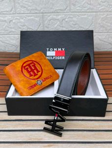 Tommy Hilfiger Belt and Wallet Set