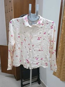 Zudio Cute Floral Button-Up Shirt