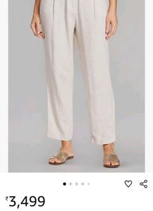 Marks &amp; Spencer Linen Tapered Trousers