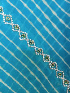 BLUE GEORGETTE SAREE