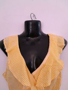 Yellow Striped Top