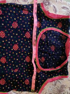 Ruffle 3 piece Poshak in pure cotton material