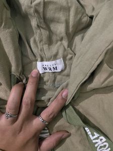Pretty WRM Olive Green Hoodie