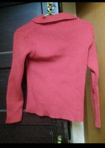 Ribbed Zip-Up Sweater