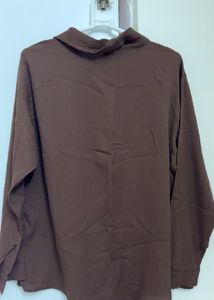 Classic Brown Button-Up Shirt