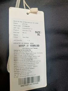 Zip Crop Top (with tag)