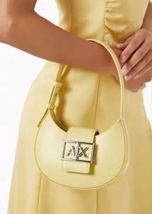 AX Yellow Crescent Shoulder Bag