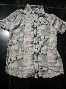 its for 12-14 year boys Blue Leaf Print Sh