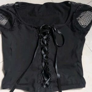 Gothic Lace Up Corset Top