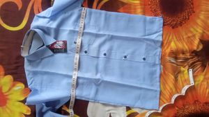 Baby boy Shirt &amp; Grey Jeans Set