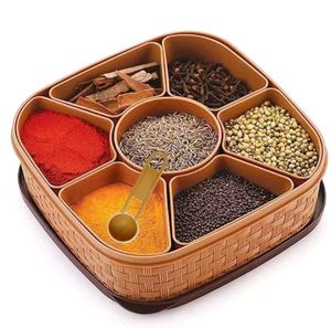 Spice Box Organizer with Spoon
