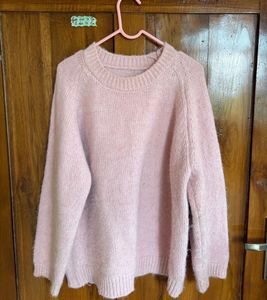 Cozy Pink Knit Sweater