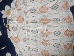 Boho Print Tunic Top