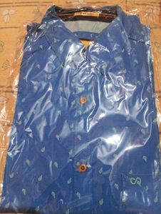 Men's Blue Printed Casual Shirt